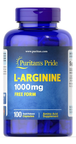 Puritans Pride L-arginine 100 Capsulas  Nueva Energía 