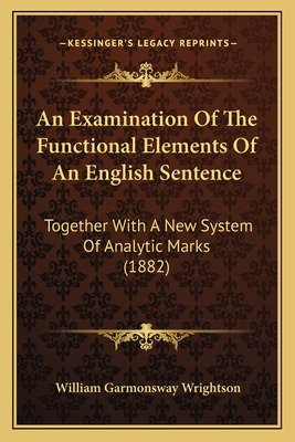 Libro An Examination Of The Functional Elements Of An Eng...