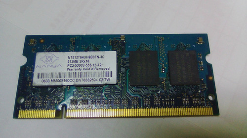 Memoria Ram Ddr2 512 Mb Para Laptop
