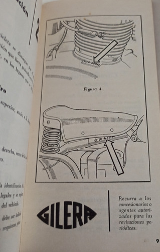 Antiguo Libro De Instrucciones Gilera Sport G - 150 Año 1957 (Usado)