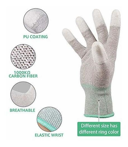 Guantes Antiestáticos Esd Para La Construcción De Pc, Guan