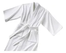 Comprar Batas De Baño 100% Algodón Hombre Damas Unisex - Blanco