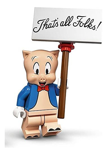 Minifigura Lego Looney Tunes De La Serie 1 De Porky Pig 7103