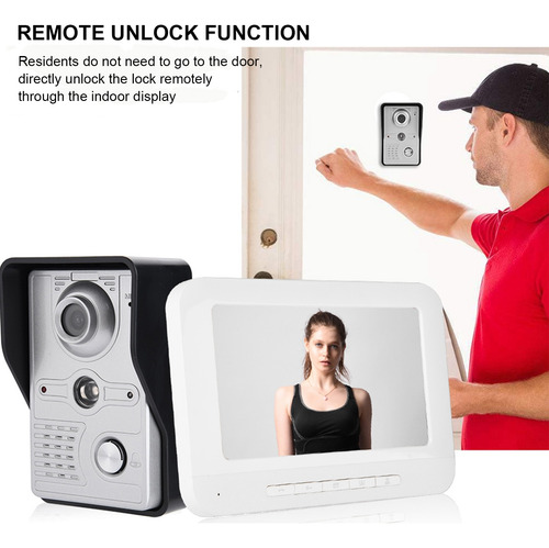 Interfone De Segurança, Vídeo, Telefone De Porta De 7 Polega