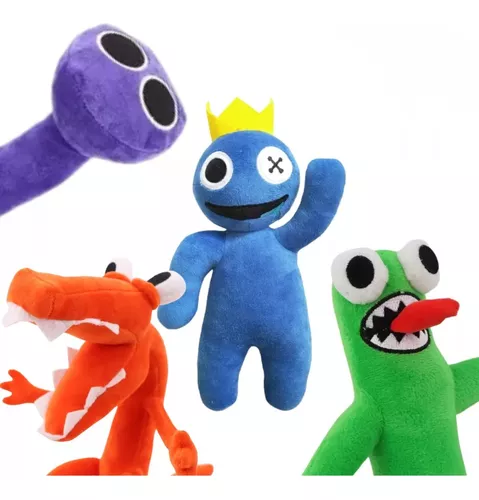 Rainbow Friends Pelúcia Azul Laranja Verde Roxo Pmente Pelúcia Animal  Pelúcia, Azul do Arco-Íris Amigos Pelúcias Brinquedos para fãs e amigos