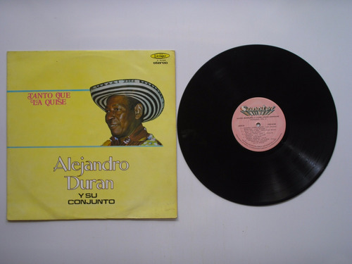 Lp Vinilo Alejandro Duran Y Conjunto Tanto Que La Quise 1983