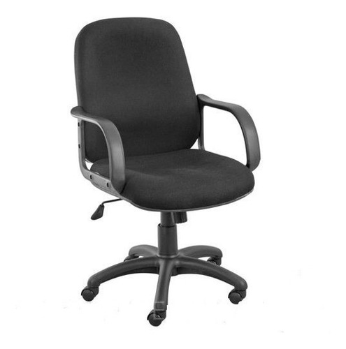 Silla Ejecutiva Salerno Tela Negra Ergonomica 