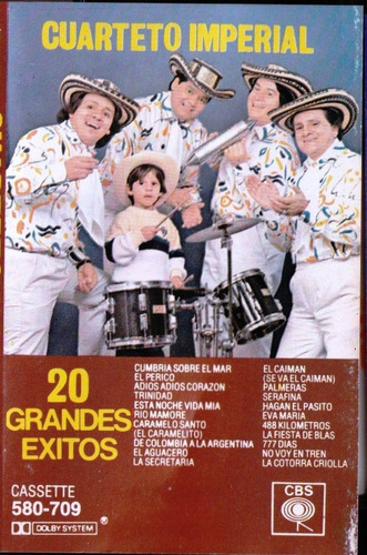 Cuarteto Imperial - 20 Grandes Exitos (1988) Cassette Ex