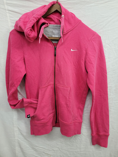Campera Deportiva Nike Talle S Color Salmon Con Capucha (Usado)