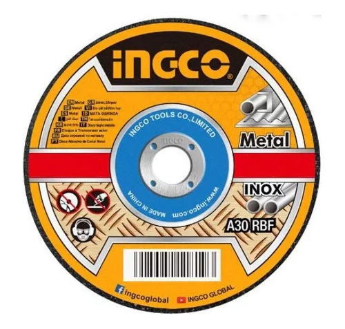 Disco Corte Metal 4 1/2´´ Ingco 25 Unidades Acero Inoxidable