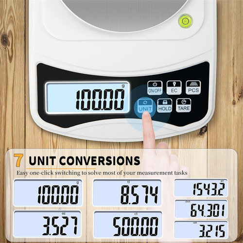 Báscula Digital De Laboratorio, Escala C, 1000 G, Precisión