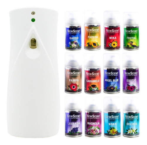 Newscent Dispenser Automático Con Sensor + 12 Aromatizadores