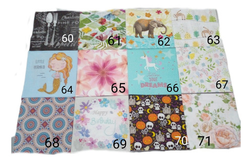 50 Servilletas Para Decoupage 