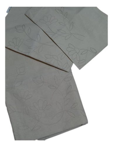Funda Almohadón 46x46 Cm Con Motivo Para Bordar Flores 3