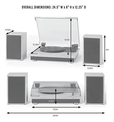 Sistema De Tocadiscos Bluetooth Crosley Cr6043-na Brio Con