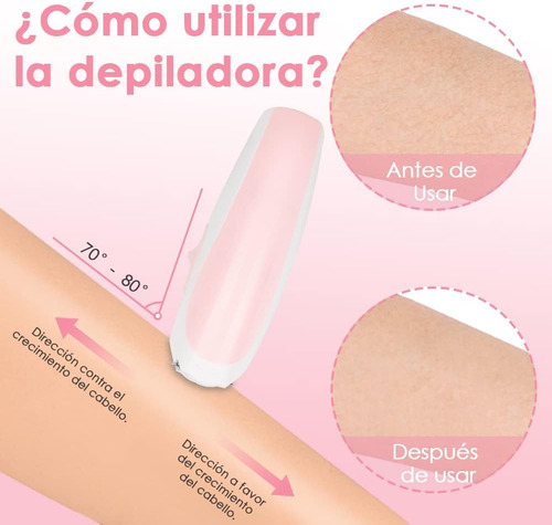 Depiladora Impermeable Recargable Portátil Para Mujer