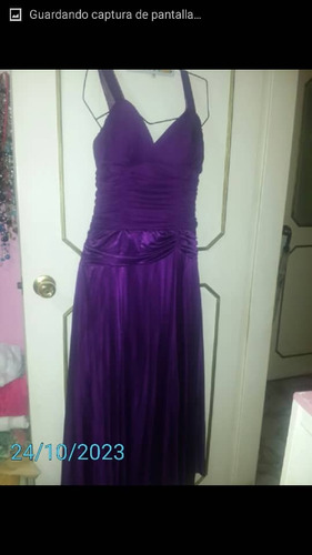 Vestido Morado Tela Stretch