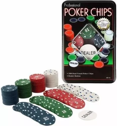 Jogo de Poker Profissional 100 fichas - Avelino Shop