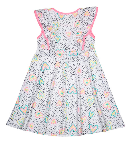 Vestido Poá Corações Ma0216 + Vestido Da Boneca Marthiê
