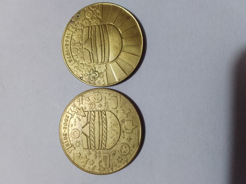 2 Moedas 50 Anos Big Mac Macdonaldraras 1968/1978 2008/2018 (Usado)