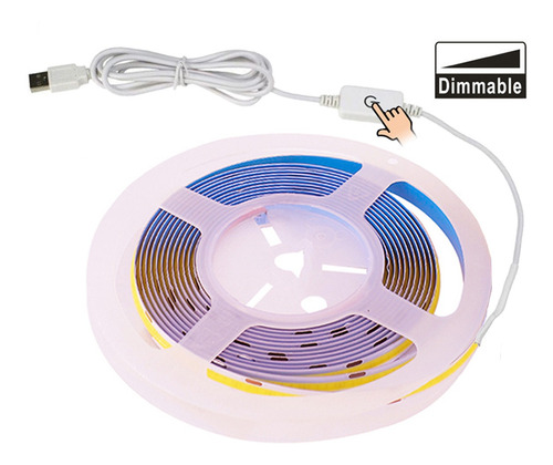 Dc 5v Usb Cob Llevó Las Luces Touch Dimmer Flexible Llevó La