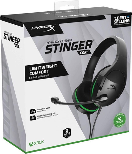 Audifonos Alambricos Hyperx Cloudx Stinger Core Pc Xbox Ps4 