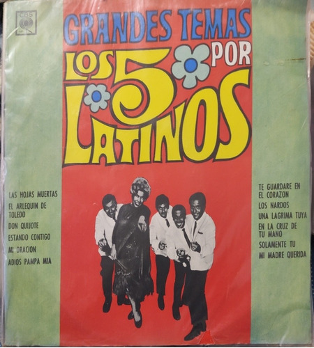 Vinilo Lp De Los 5 Latinos Grandes Temas Por(xx63