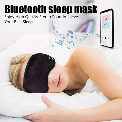 Auriculares Con Máscara Para Dormir Bluetooth Sleep Headb3d