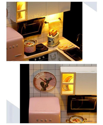 Auto Montado Diy Artesanato Cozinha Sala De Jantar Mini De