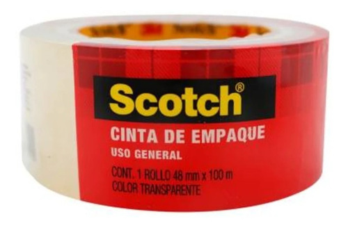 Kit 6 Cinta De Empaque Transparente 100m Scotch 3m Envío Msi
