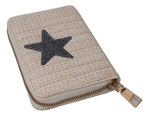 Cartera Monedero Lujo Dama Niña Verano Playa Bolso Estrella Color Plata2