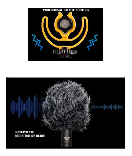 Microfono Godox Vd Mic Youtuber Blogger Celular Sony Canon