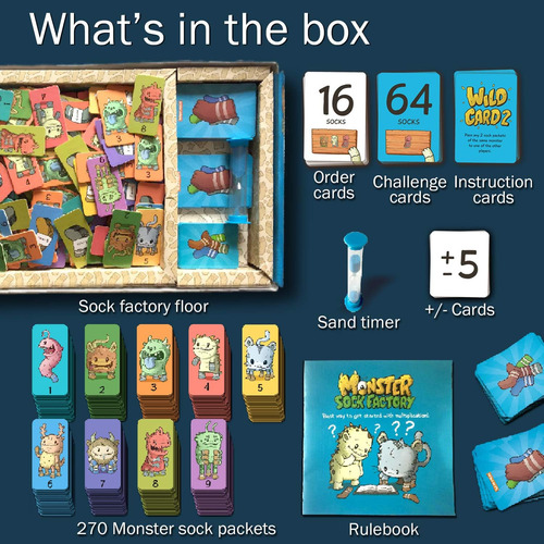 Logic Roots Monster Sock Factory Juego De Multiplicación Y D