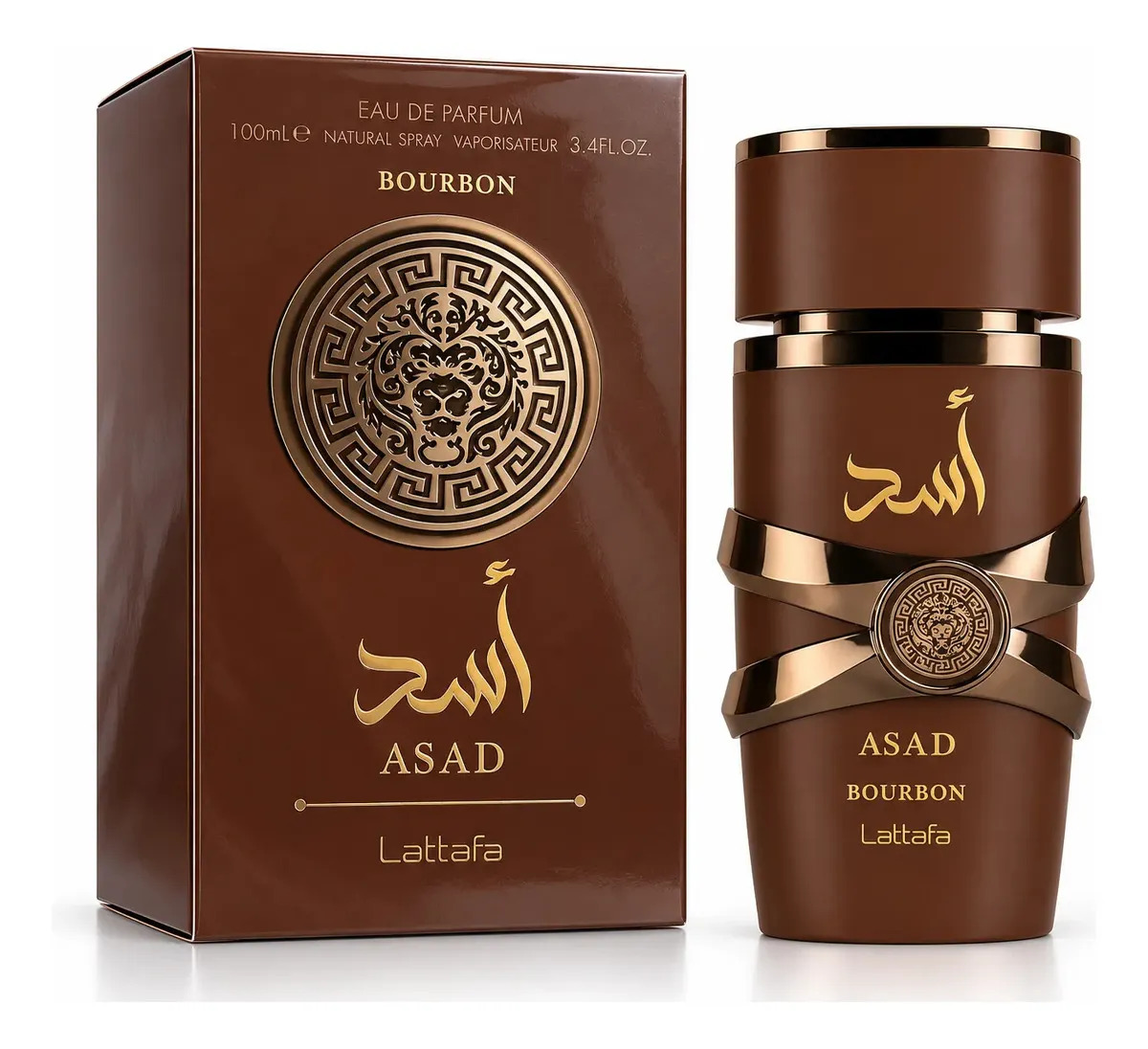 Perfume Lattafa Asad Bourbon Original Edp Masculino