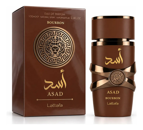 Perfume Lattafa Asad Bourbon Original Edp Masculino