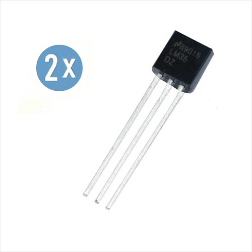 2 X Sensores De Temperatura Lm35 Lm35dz To-92 Para Arduino