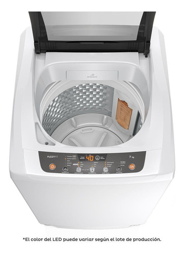 Imagen 5 de 10 de Lavarropas automático Gafa FuzzyFit blanco 7kg 220 V