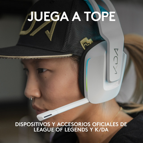 Imagen 8 de 9 de Auriculares gamer inalámbricos Logitech G Series G733 kda con luz rgb LED