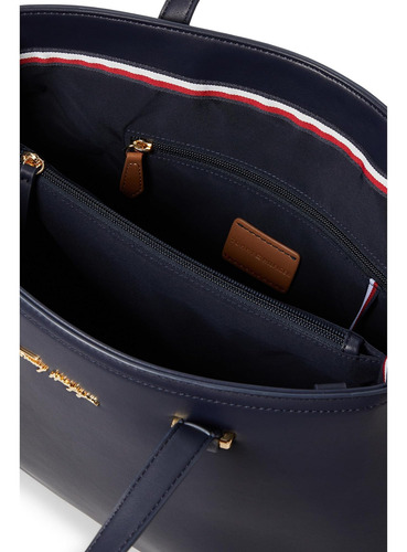 Tote Con Bolsa Tommy Hilfiger Serena Tommy Navy, Talla Única