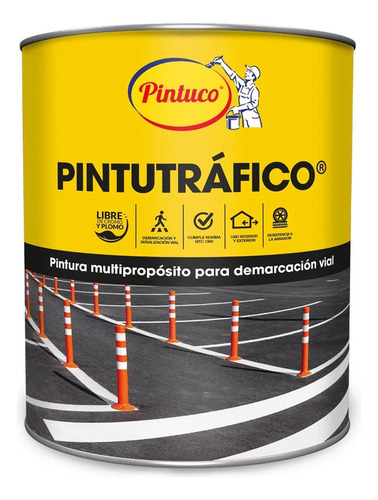 Pintutráfico Multipropósito Amarillo 659 1 Gal Pintuco