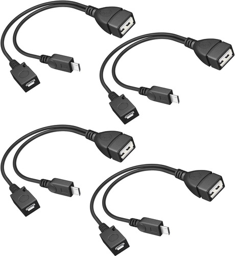 Cables Y Adaptadores Adaptador Otg Micro Usb  Alimentación