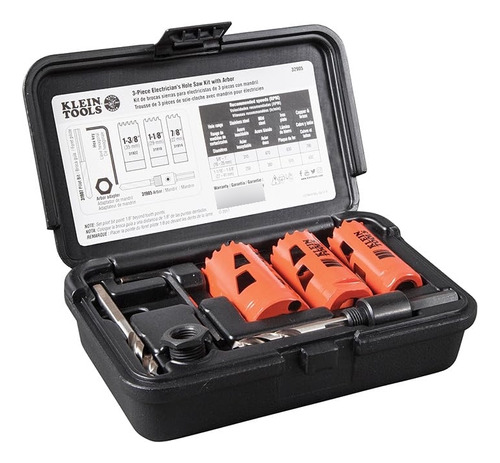 Klein Tools  Kit De Sierra Perforadora Para Electricista Co.