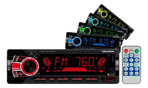 Som Automotivo Roadstar Fm Rs-2751br Es Com Usb E Bluetooth