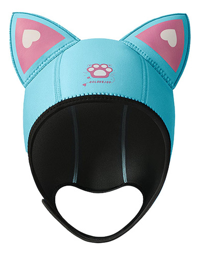 Gorro De Natación Elástico De Neopreno De 3mm Con Azul