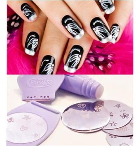 Kit Estampado Decoracion Uñas Beautycare Salon Express