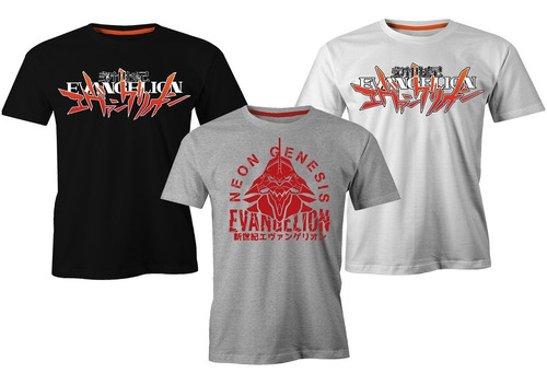 Triple Pack Remeras Neon Genesis Evangelion Eva01 - Requiem