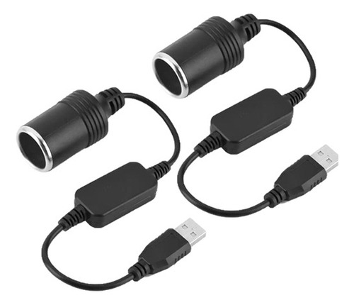 2 Pcs Adaptador De Isqueiro De Carro 5v Para 12v Convers