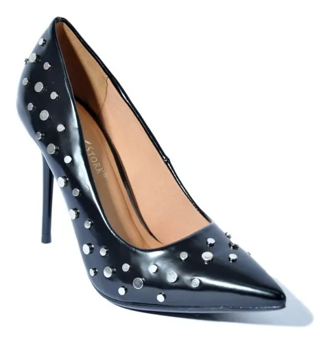 Zapato Stiletto Mujer Lady Stork Afrodita Fiesta Taco Alto