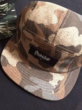 Boné Primitive 5 Panel Camuflado Marrom - Skate Imported