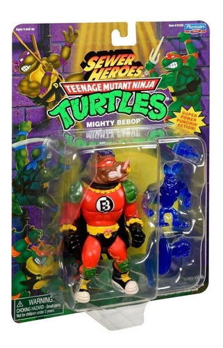 Tortugas Ninja Vintage Reissue Mighty Bebop Sewer Playmates